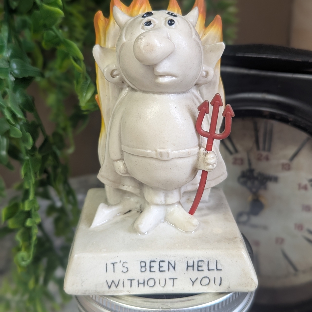 Vintage 1968 R&W Berries Co. Collectible Figurine - It's Been Hell Without You